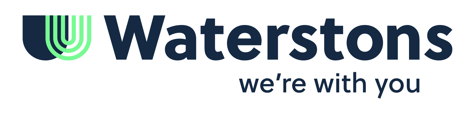 Warterstons logo with the tagline We're with you