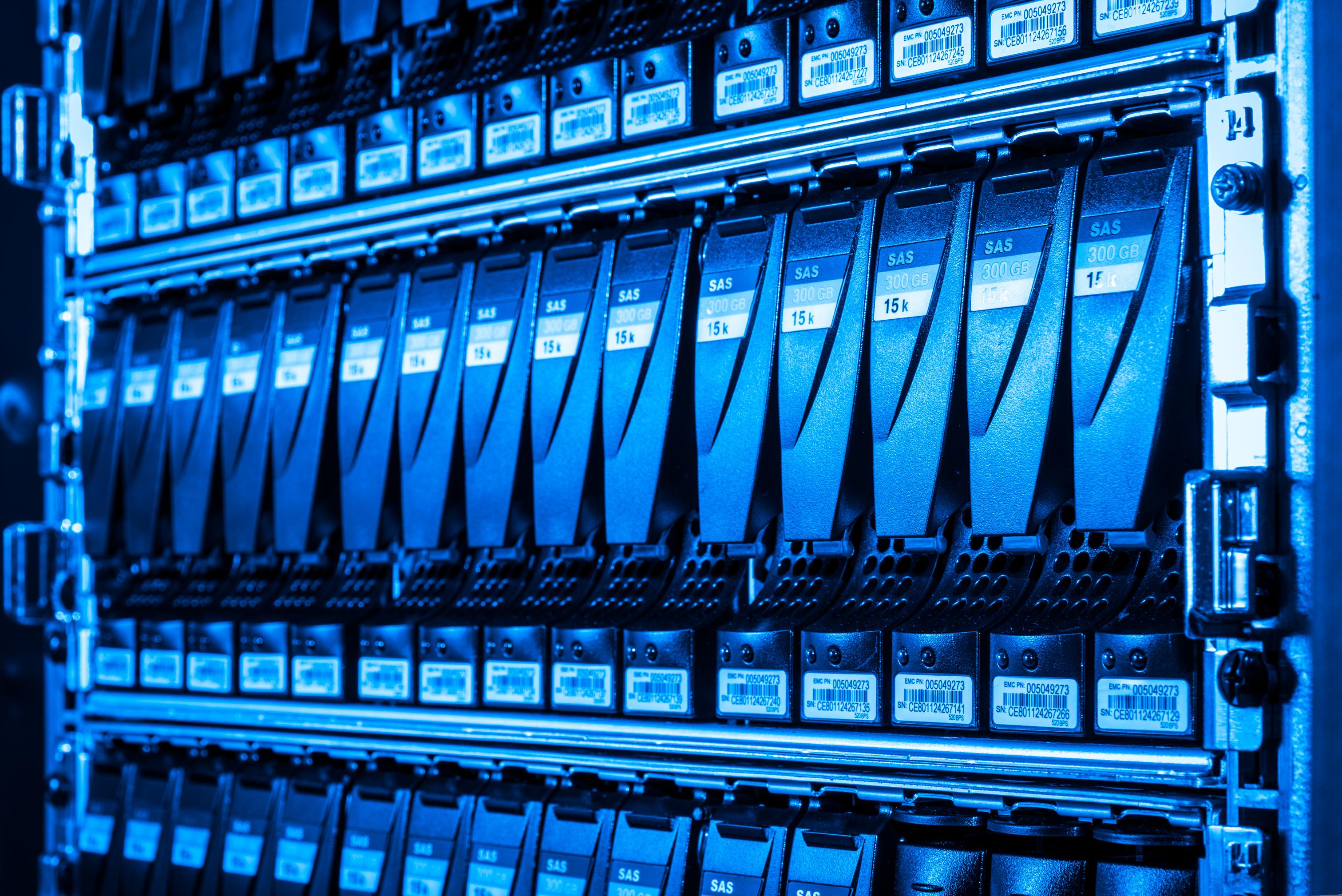 Photo of an on-prem NAS system